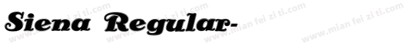 Siena Regular字体转换